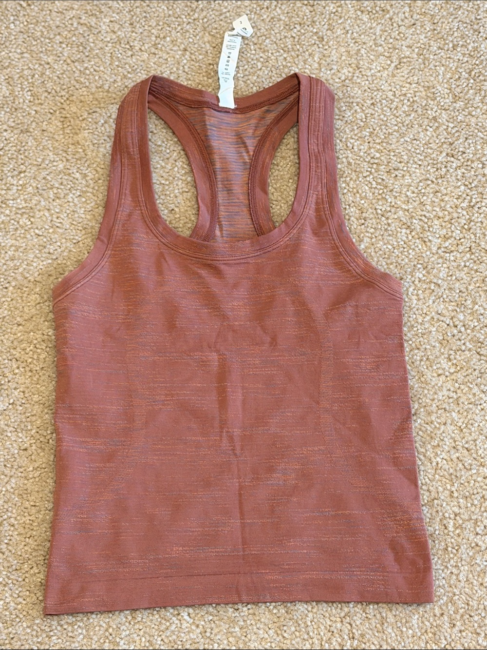 Lululemon Women's Ribbed Racerback Tank Top - Rust